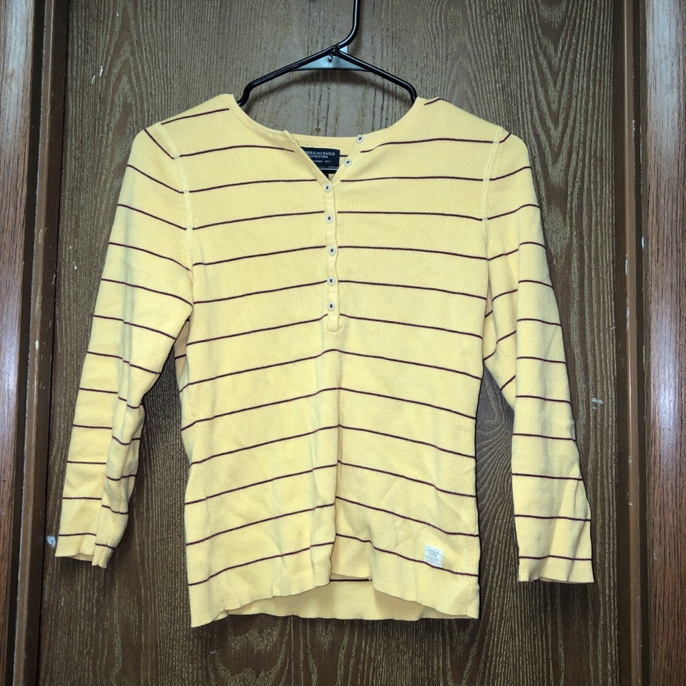 american eagle button up